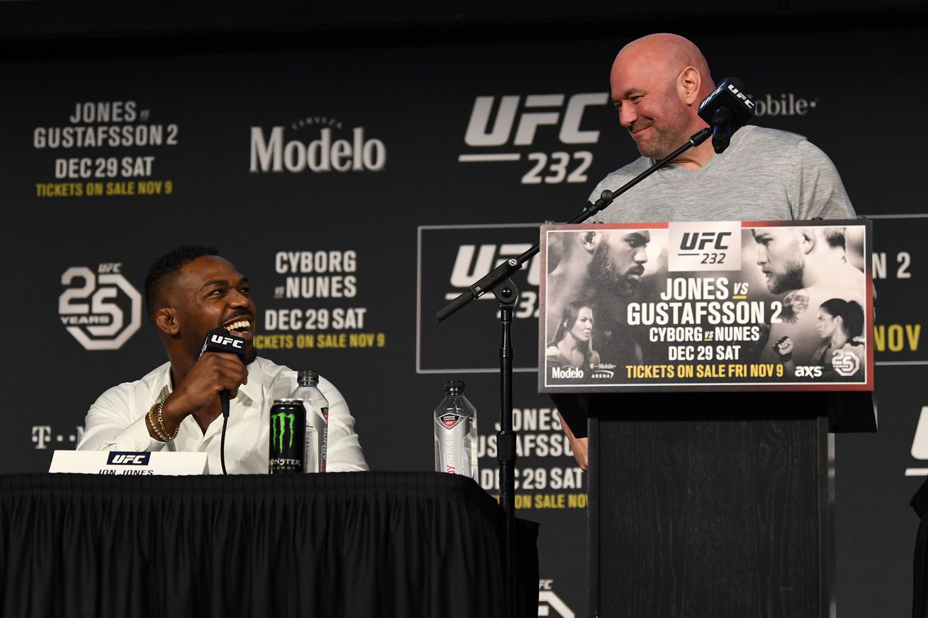 Dana White: ‘If Jon Jones wants to fight again after Saturday night, he will fight Tom Aspinall’