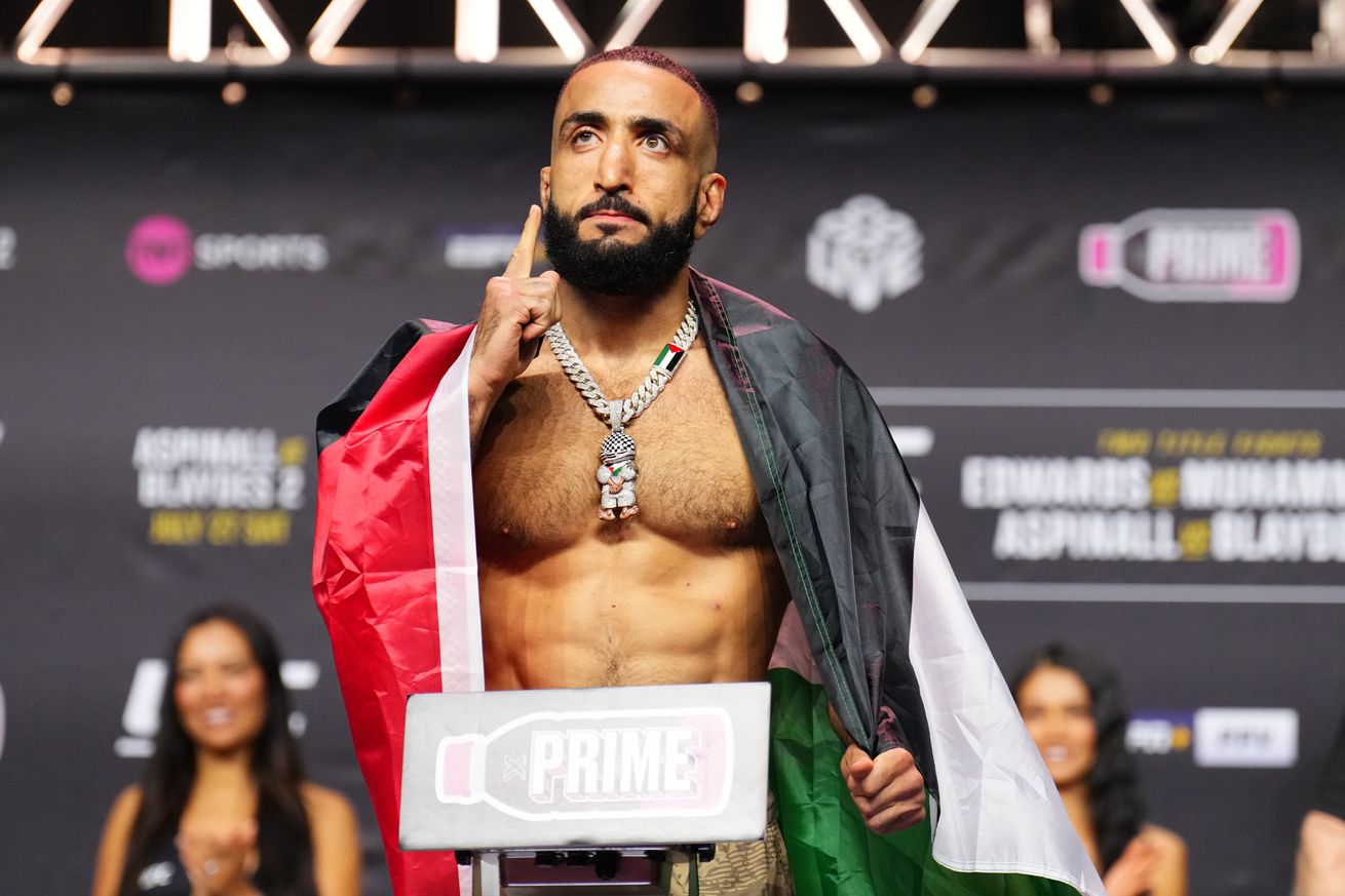 Belal Muhammad speaks out about Palestine flag missing from UFC profile, can’t wait to carry flag for first title defense