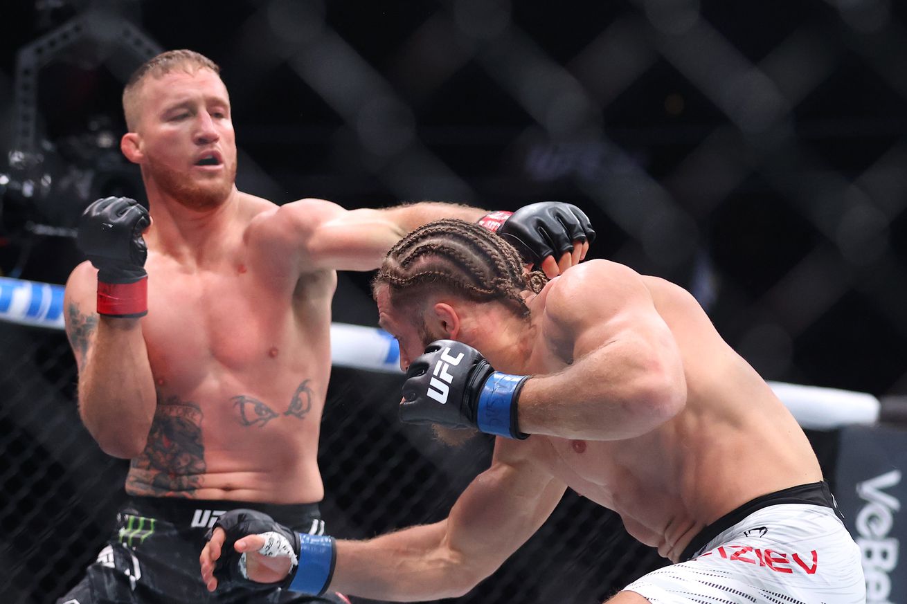 Justin Gaethje vs. Rafael Fiziev 2 full fight video highlights