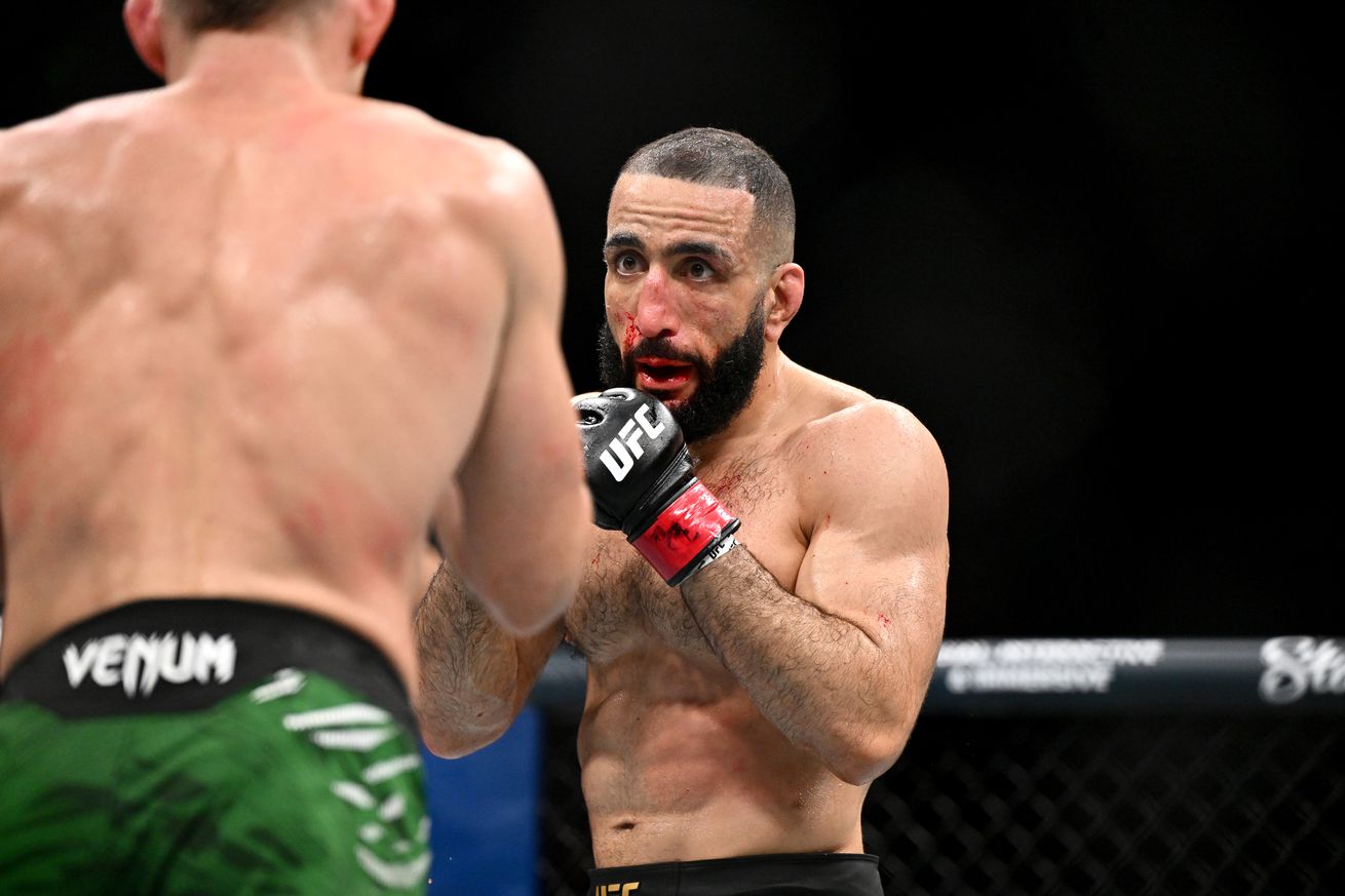 Dana White shares horrific image of Belal Muhammad’s bloody split lip after UFC 315 main event