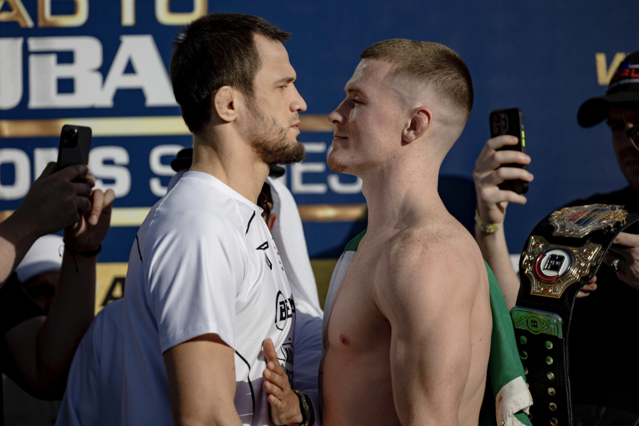 Paul Hughes expected Usman Nurmagomedov to delay rematch as long as possible: ‘He was almost broken in there’