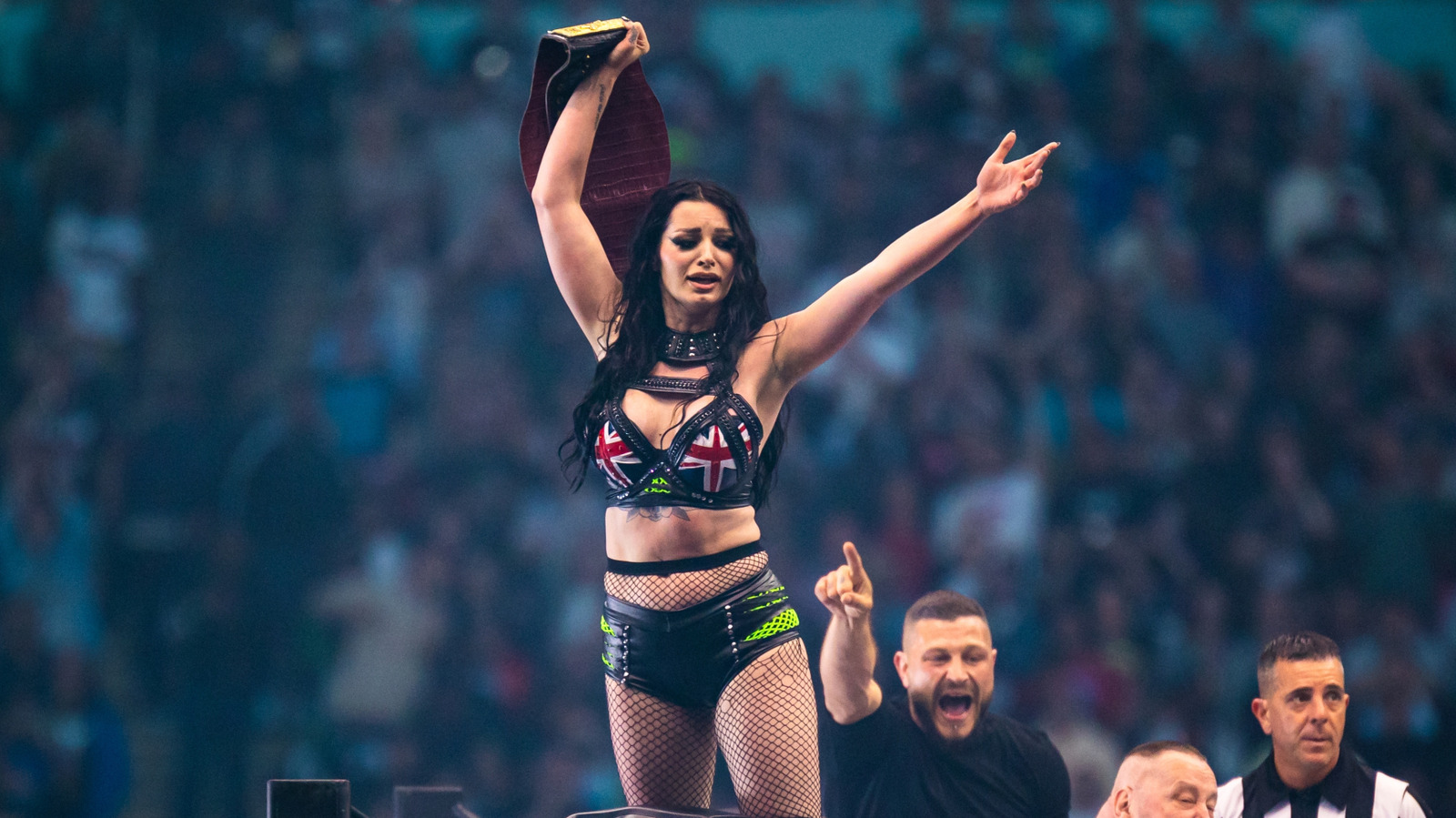 Former AEW Star Saraya Shares First Promo Pic, Rhea Ripley & Other Wrestlers Join In
