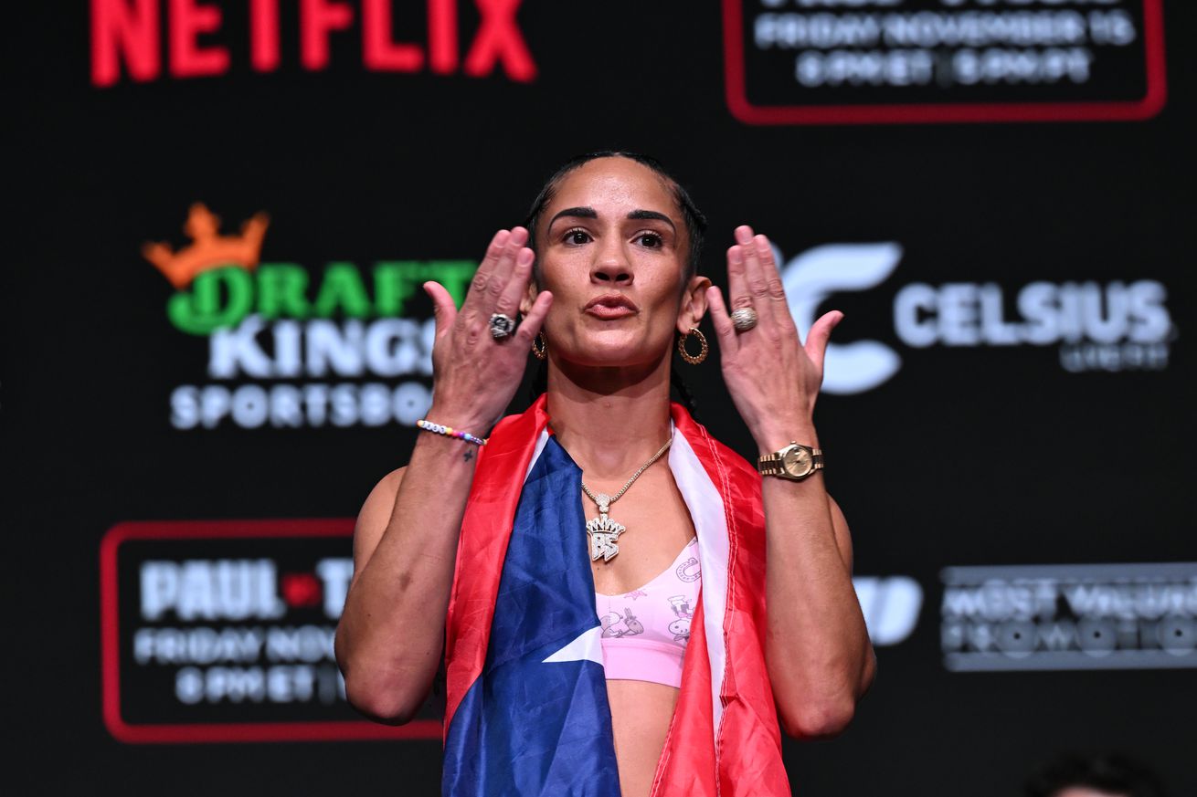 Katie Taylor vs. Amanda Serrano 3 weigh-in video