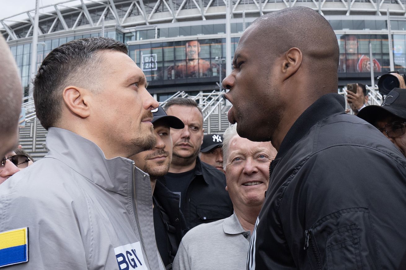 Video: Daniel Dubois screams in Oleksandr Usyk’s face ahead of intense rematch