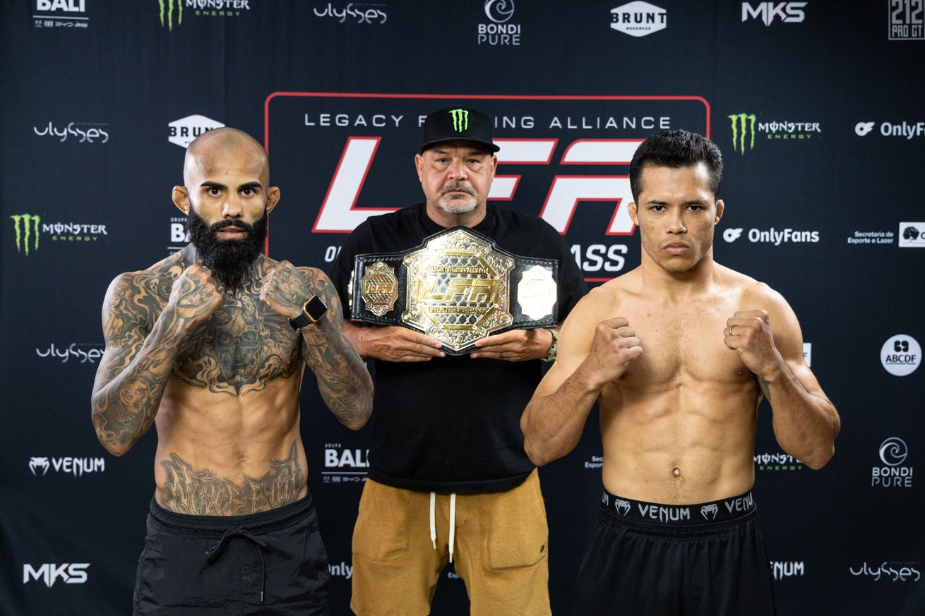 ‘I’m going straight to the UFC’: Top prospects Marcos Degli, Matheus Severino see high stakes in LFA title fight