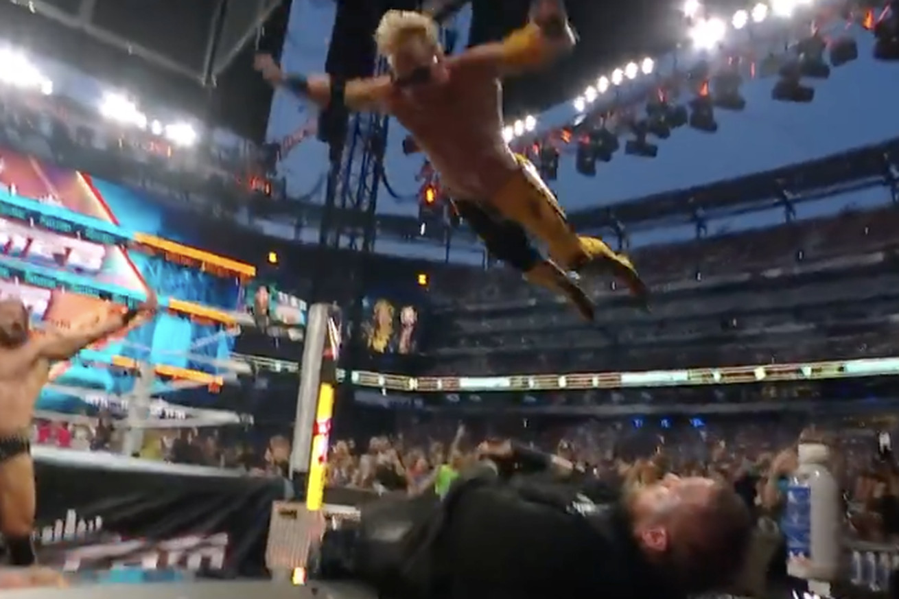WWE SummerSlam results: Logan Paul puts Jelly Roll through table, gets pinfall with devastating frog splashes