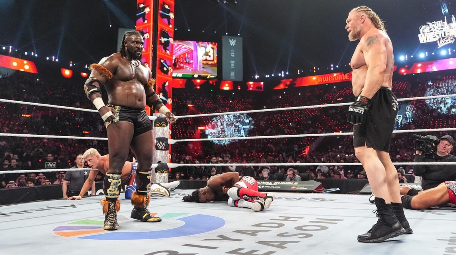 Oba Femi Breaks Down WWE Royal Rumble Faceoff With Brock Lesnar: ‘Big Money Fight’