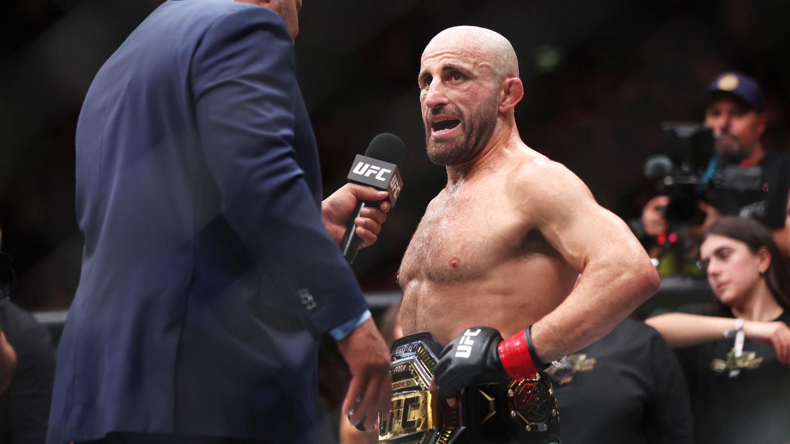 UFC Champ Alexander Volkanovski Non-Plussed On Movsar Evloev Fight: ‘He’s 20-0 Now And He’s Next’