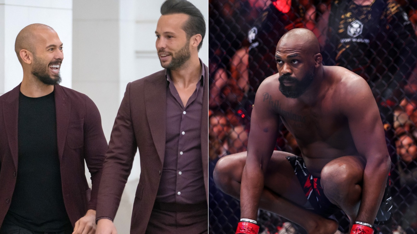 UFC’s Jon Jones Shares Pictures With Tristan & Andrew Tate: ‘We Will See You Guys There!’