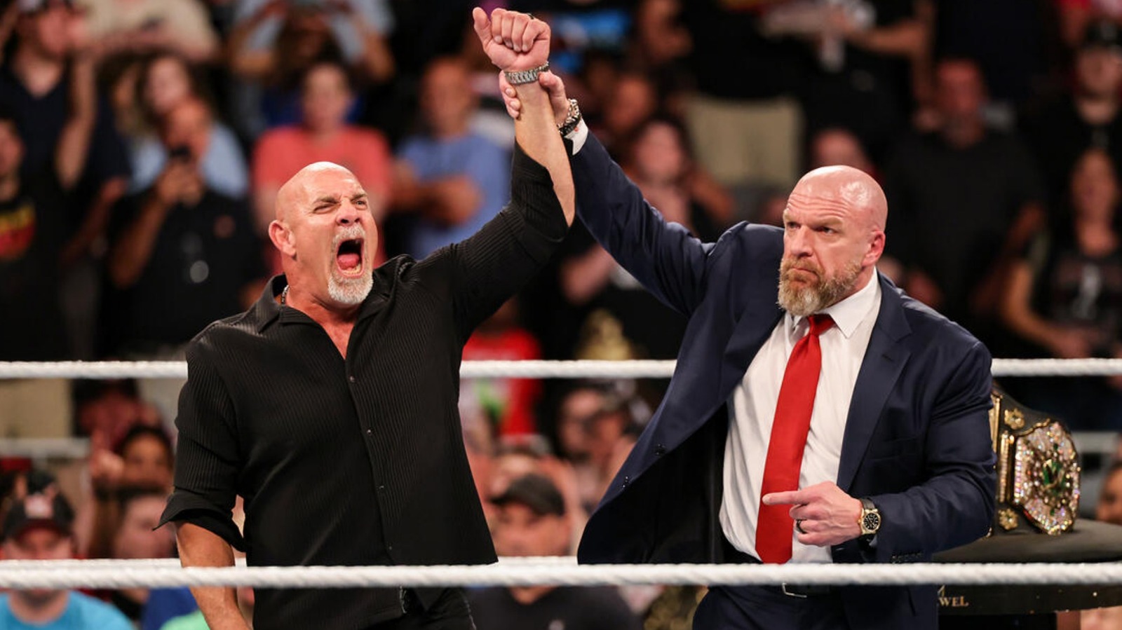 Former WWE Star Goldberg Discusses Complicated Relationship With Triple H