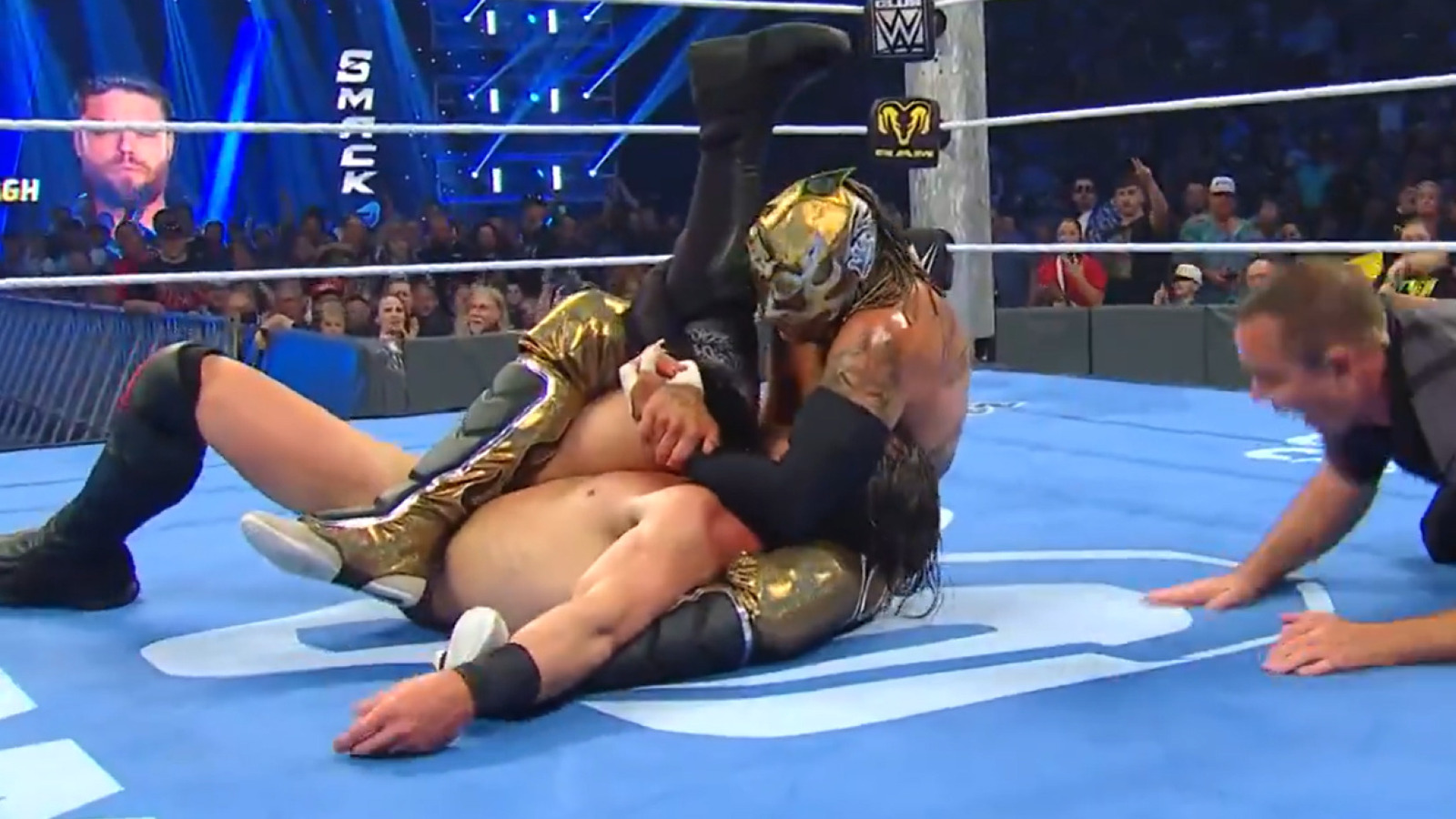 Rey Fenix Defends AAA Cruiserweight Title On WWE SmackDown With Assist From Danhausen