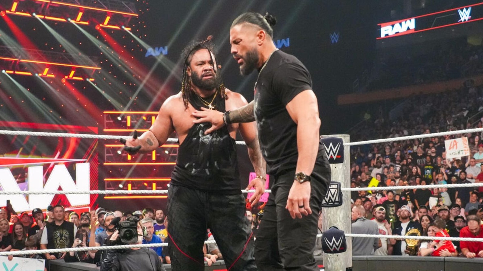 WWE Posts Footage Of Jacob Fatu Walking Away From Roman Reigns After Raw Went Dark