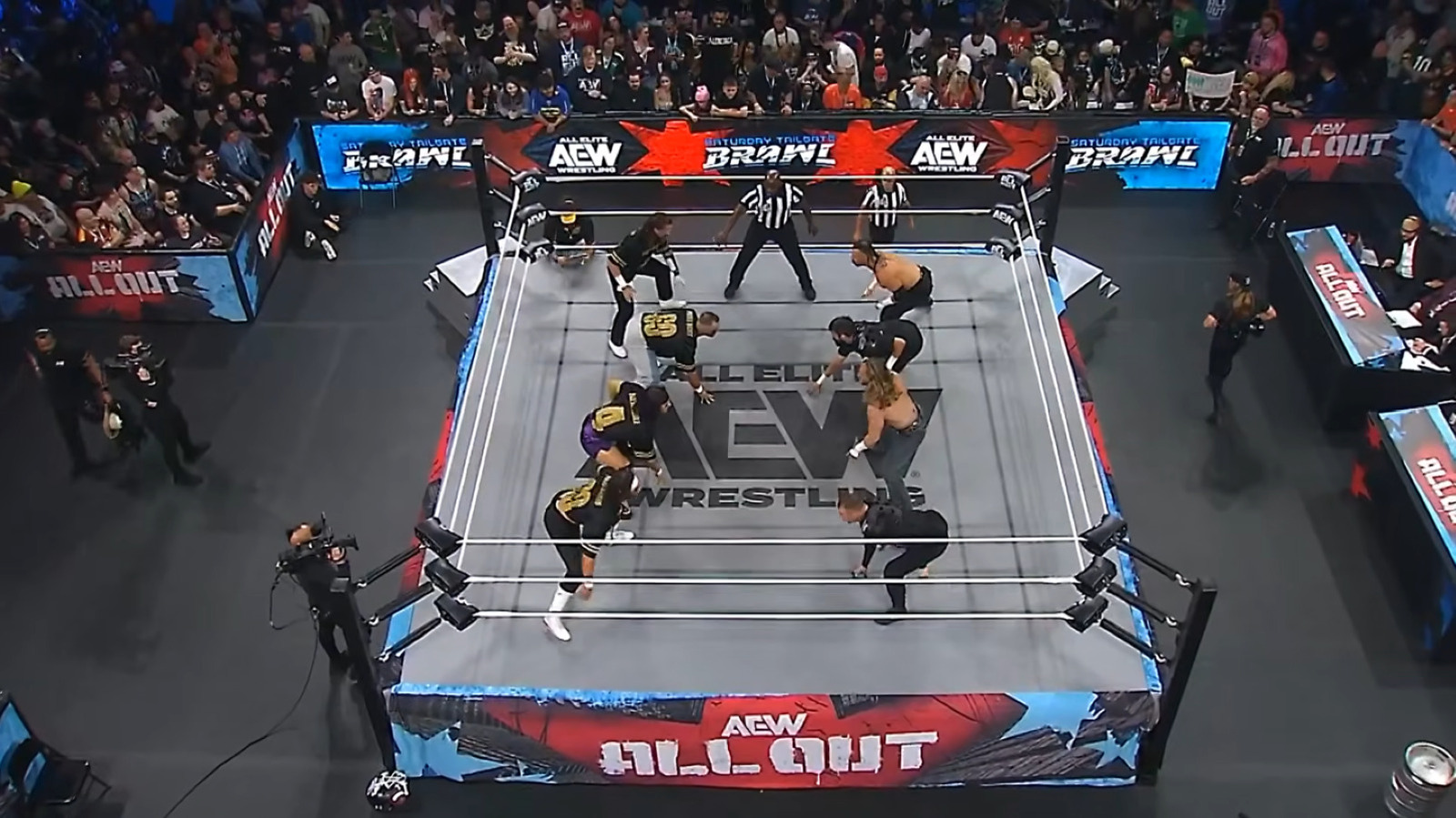 Jack Perry, Sisters Of Sin, Bang Bang Gang Pick Up Wins On AEW All Out Tailgate Brawl