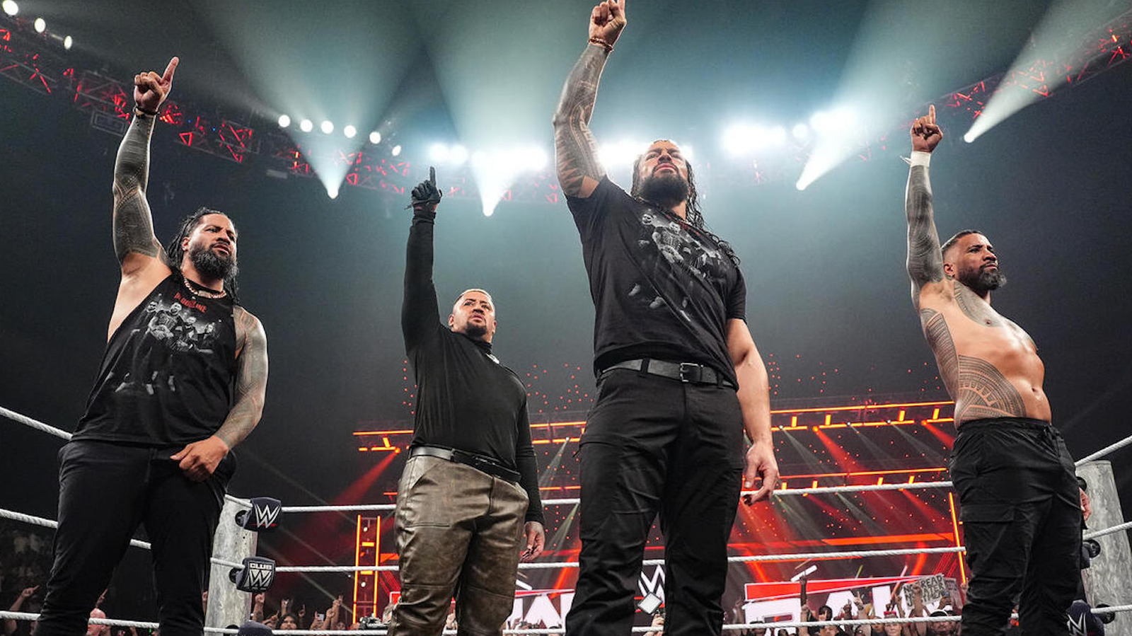 Solo Sikoa Embraces Roman Reigns & The Usos After WWE Raw Goes Off The Air